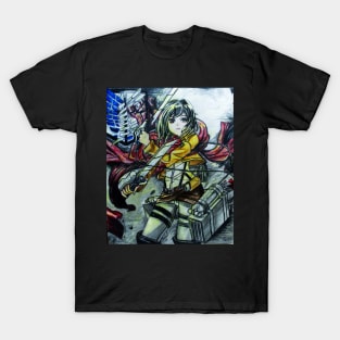 Female Anime Warrior T-Shirt